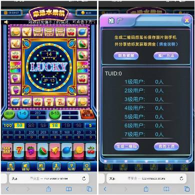 H5水果机游戏源码,二开浏览器登录，也可微信公众号登录